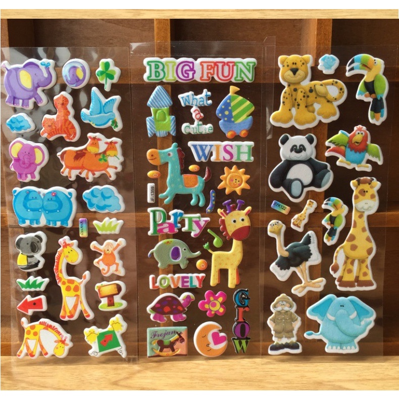 Sticker dán hoạt hình cho bé - Quà tặng thưởng cho bé