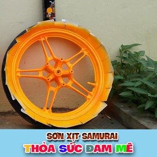 Samurai 55 - Chai sơn xịt Samurai màu cam huỳnh quang 55