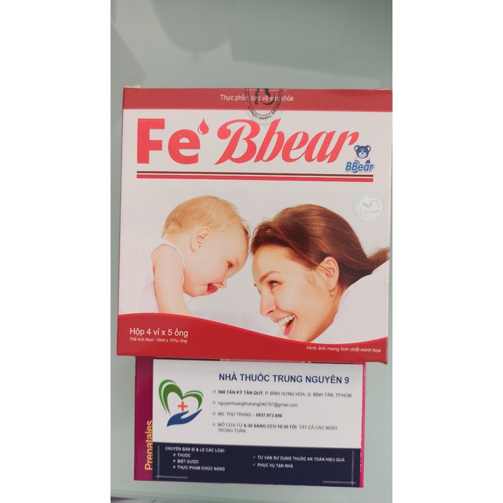 Bổ sung sắt FE' BBEAR Hộp 20 ống x 10ml