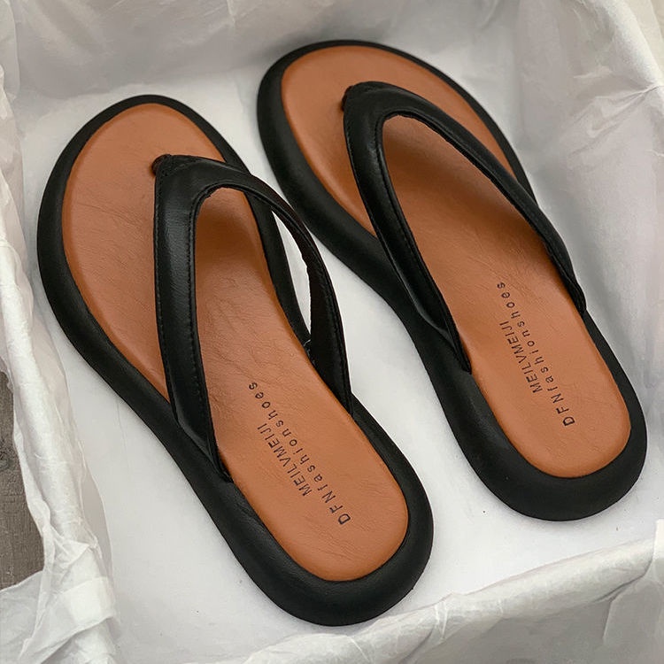 Dép Xỏ Ngón Đế Dày Tăng Chiều Cao Phong Cách Mùa Hè Mới