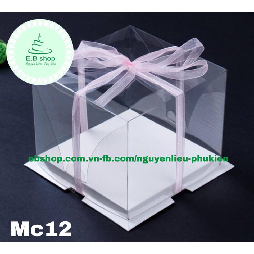 HỘP MICA TRONG MC12 HỘP ĐỰNG BÁNH KEM, ĐỰNG HOA, ĐỰNG QUÀ TRONG SUỐT 35*35CM