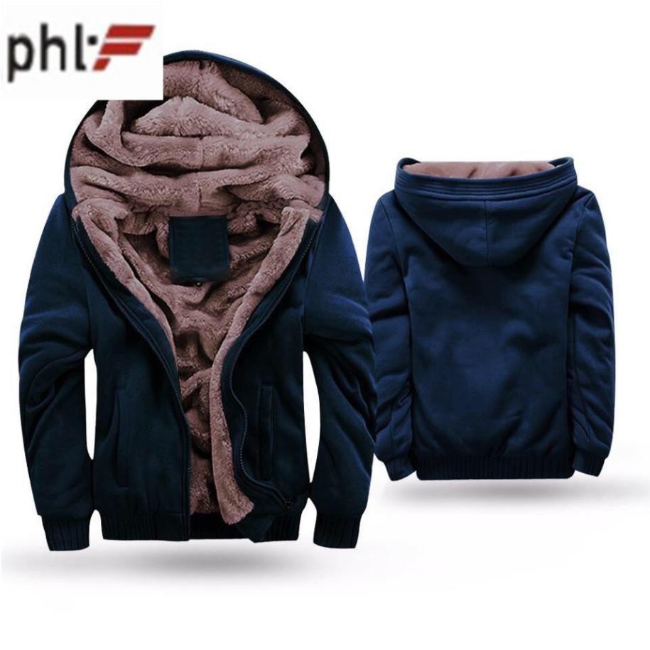 Áo khoác nỉ nam lót lông cao cấp PHL Fashion AKN005 ✅