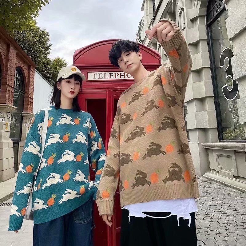 Áo Len Nam Nữ Dài Tay Ulzzang Quảng Châu, Áo Len Unisex Phong Cách Hàn Dệt Kim Dáng Rộng Cực Đẹp