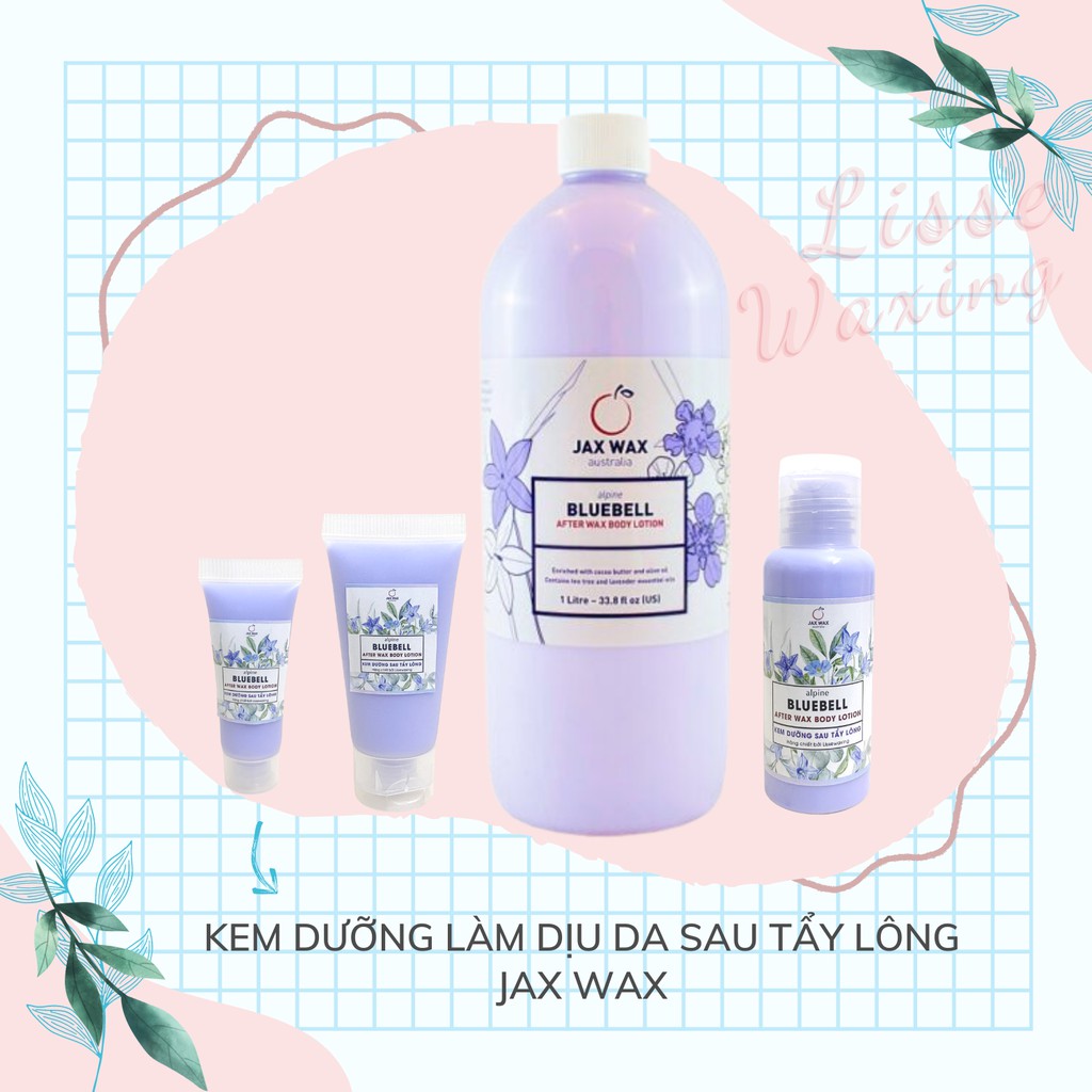 Kem dưỡng làm dịu da sau tẩy lông triệt lông Jax Wax nhập khẩu Úc