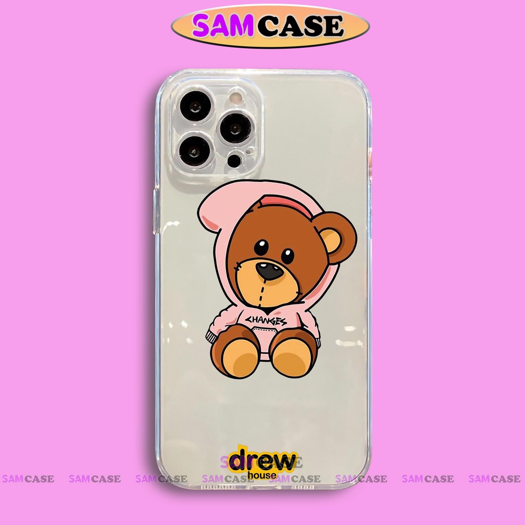 Ốp lưng iPhone Drew Chống sốc cạnh viền vuông Silicon trong suốt mềm dẻo cho 6/6s/7/8/X/XS/11/12/13/14 Pro Plus Max