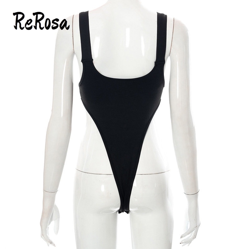 [Mã TOPMAY giảm đến 25k đơn 150k] Rerosa Áo Liền Quần Hai Dây In Chữ Màu Trơn Cho Nữ | BigBuy360 - bigbuy360.vn