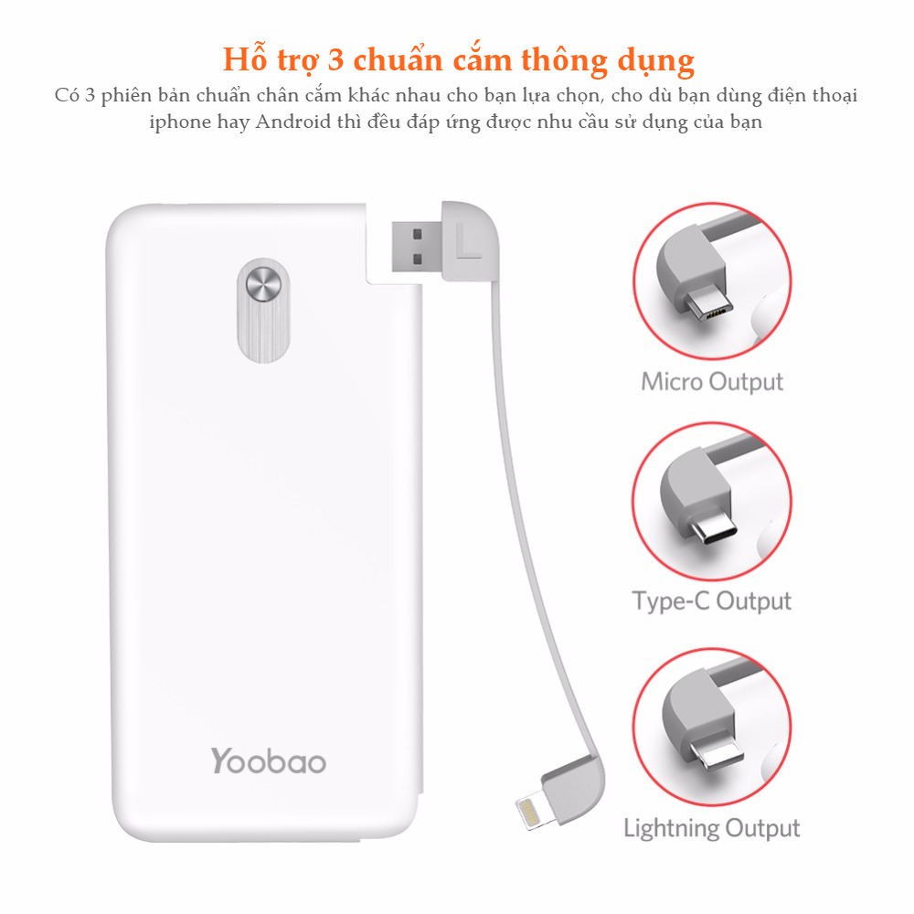 ✪ CHÍNH HÃNG ✪ Sạc dự phòng Yoobao 10000 mAh Share10000