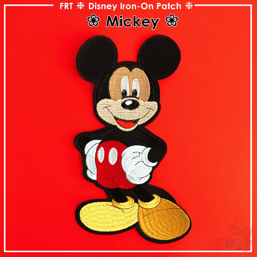 Miếng dán ủi hình chuột Mickey dùng trang trí quần áo kích thước 15.4cm X 27cm