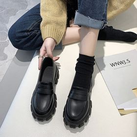 (ORDER) Giày da nữ đế cao 5cm mũi tròn( Ảnh thật ở cuối) | BigBuy360 - bigbuy360.vn