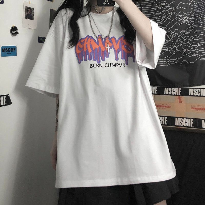 Áo Thun Tay Lỡ 100% Cotton Form Rộng Ulzzang Unisex