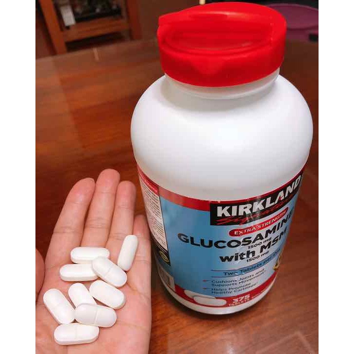 Viên Uống Bổ Khớp Glucosamine HCL 1500mg Kirkland With MSM 1500mg Hộp 375 Viên