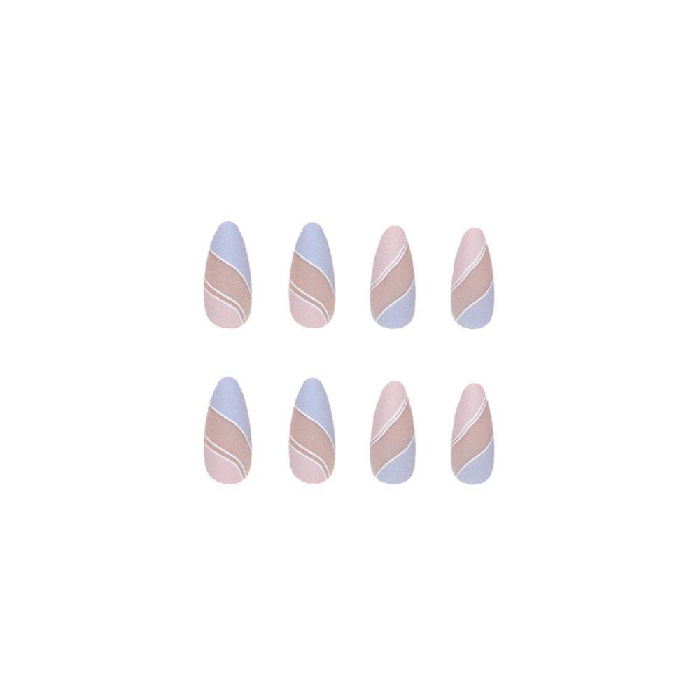 Bộ 24 Móng Tay Giả Hình Trái Tim Xinh Xắn