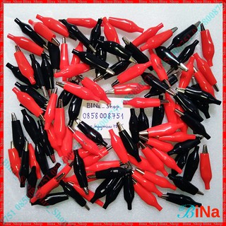 Đầu kẹp cá sấu đỏ đen 28mm 35mm 45mm