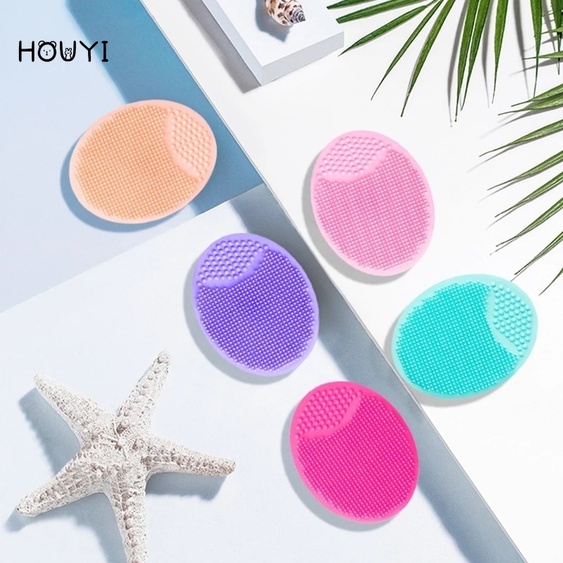 Cọ Rửa Mặt Mát Xa Mini Bằng Silicon Mềm Làm Sạch Sâu Cho Nữ