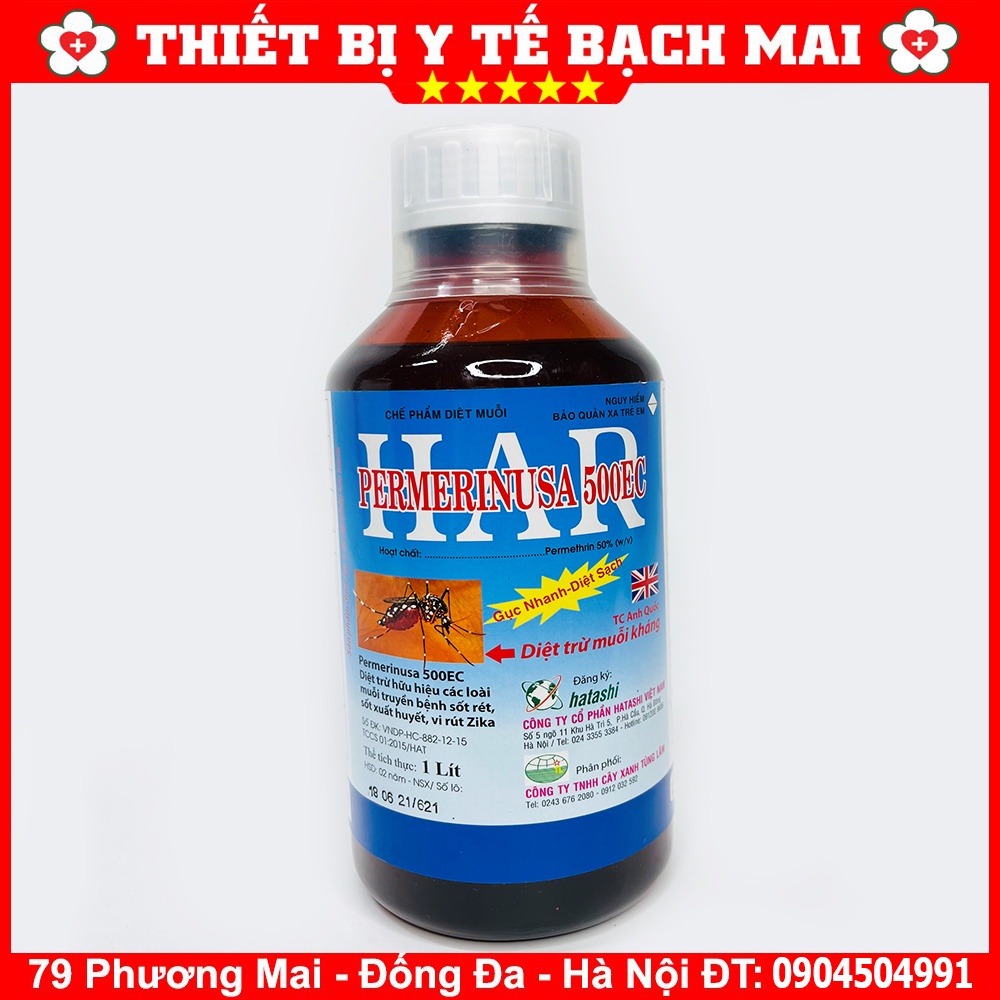 Thuốc Diệt Muỗi HAR PERMERINUSA 500EC [Chai 1000ml] - Công Nghệ Anh Quốc