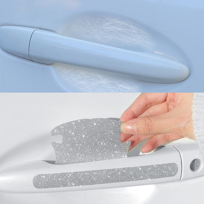 Phim Dán Bảo Vệ Tay Cầm Cửa Xe Hơi Chống Trầy Xước Đính Đá Lấp Lánh