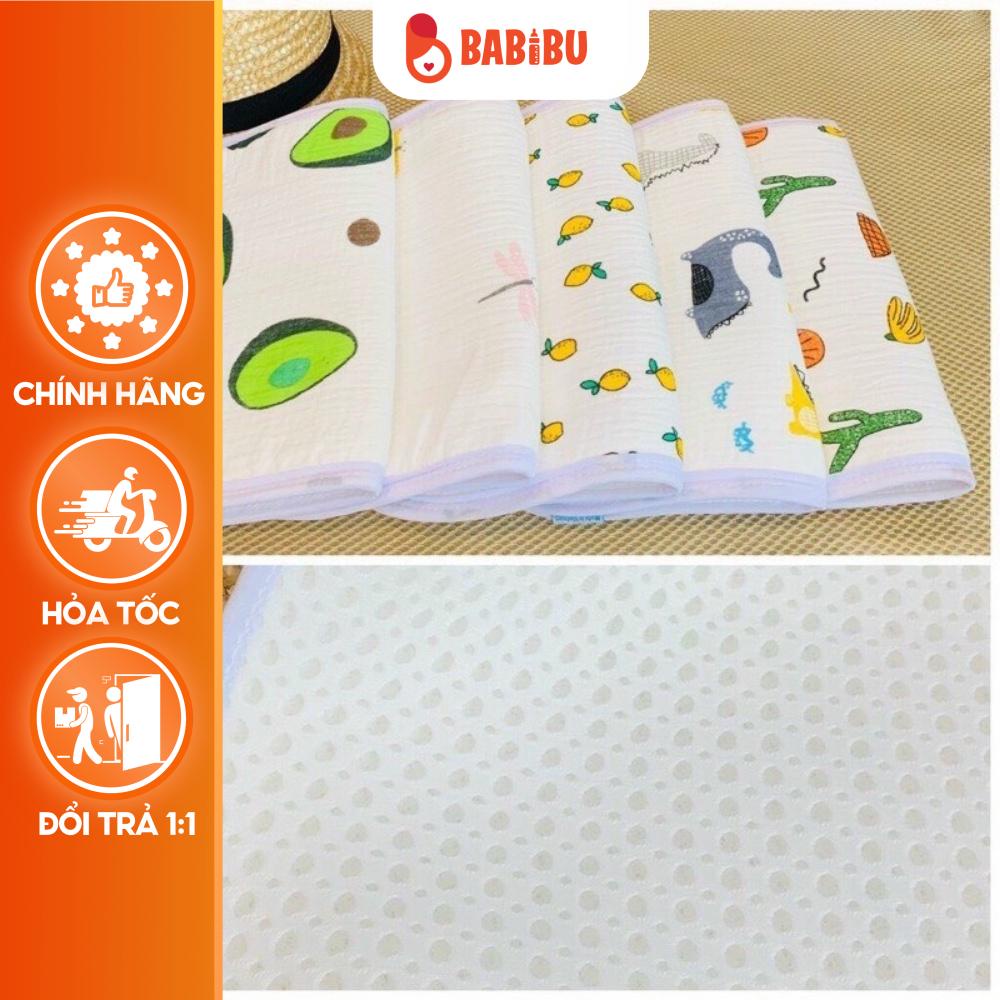 Gối Xô, Gối Thông Hơi 3D 10 lớp Cho Bé Sơ Sinh Kiluta Cao Cấp Babibu-GXK
