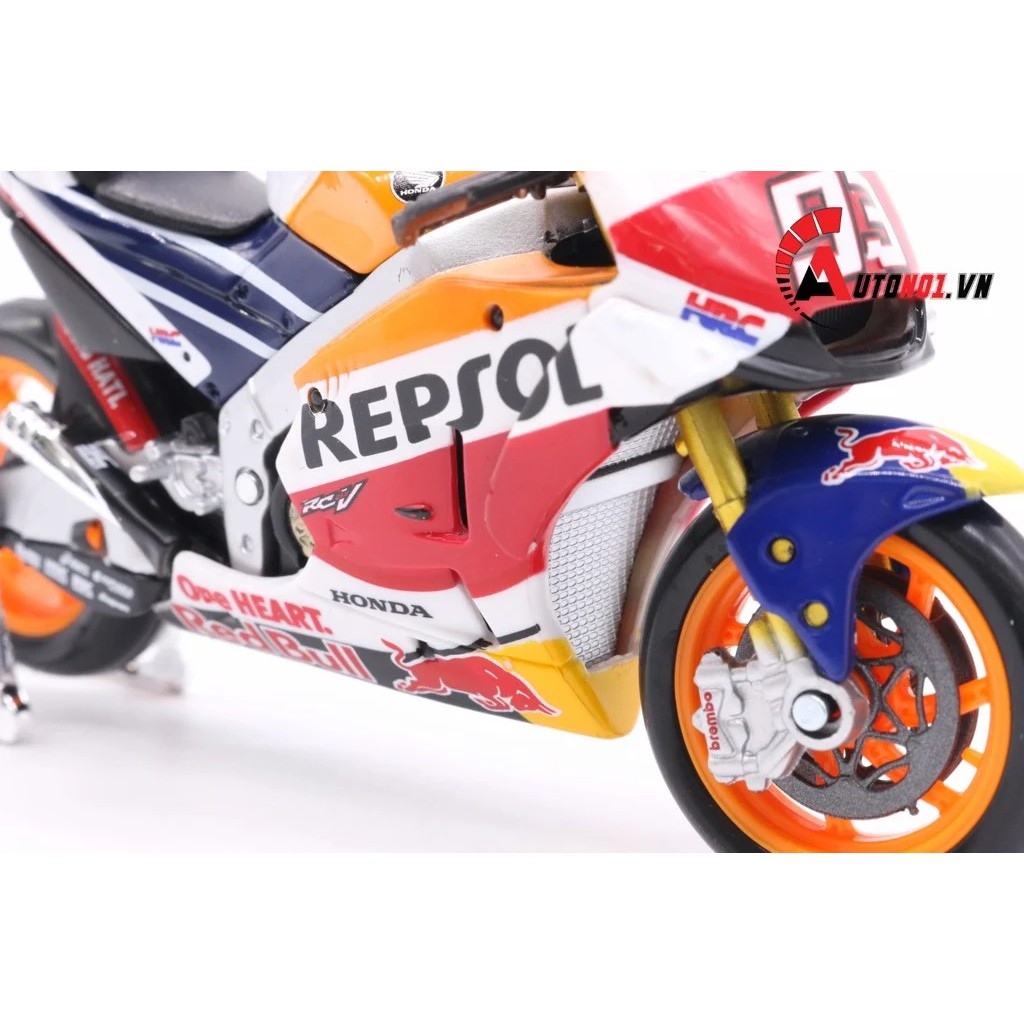 MÔ HÌNH XE MOTO GP HONDA RC213V REPSOL 2018 MARC MARQUEZ NO.93 1:18 MAISTO 5815