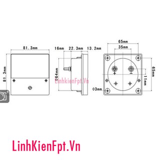 Đồng hồ đo Ampe Kế DC 10A bp-80
