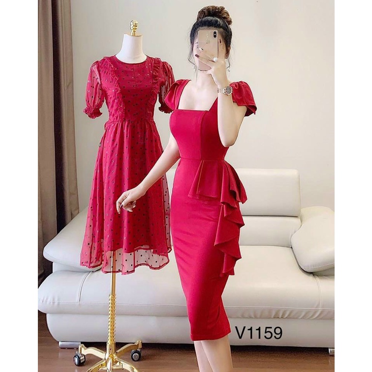 ĐẦM BODY NỮ DỰ TIỆC TÙNG BÚT CHÌ TÔN DÁNG SIÊU ĐẸP CHO CÁC CHỊ EM TT