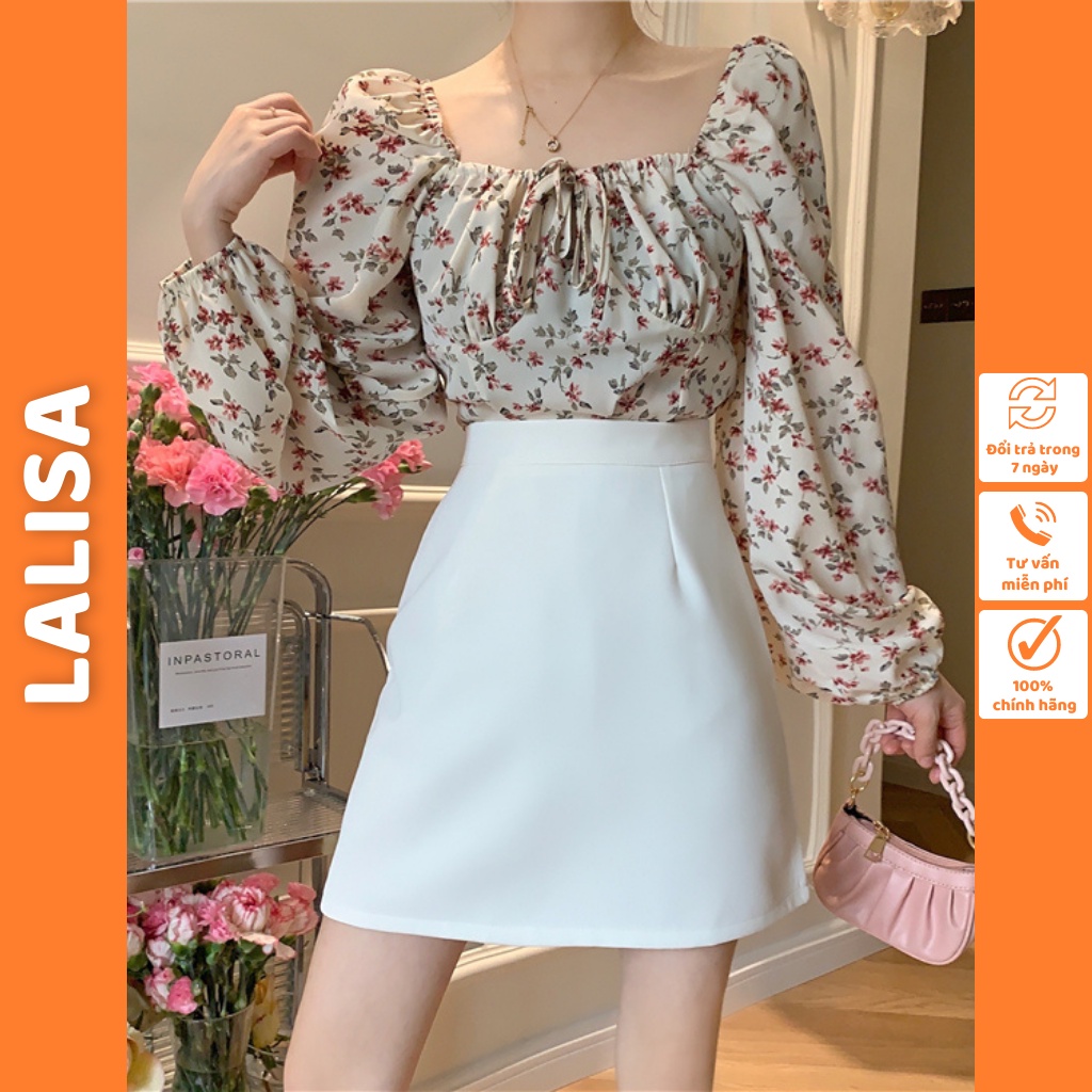 Chân Váy Lưng Cao LALISA Váy Chữ A Ôm Body Ulzzang Kiểu Hàn Quốc 5 Màu Nâu, Đen, Hồng, Trắng, Cam CV002