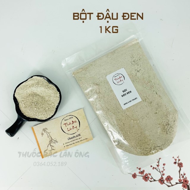 Bột Đậu Đen 1kg (Đỗ Đen Rang Thơm, Nghiền Mịn)