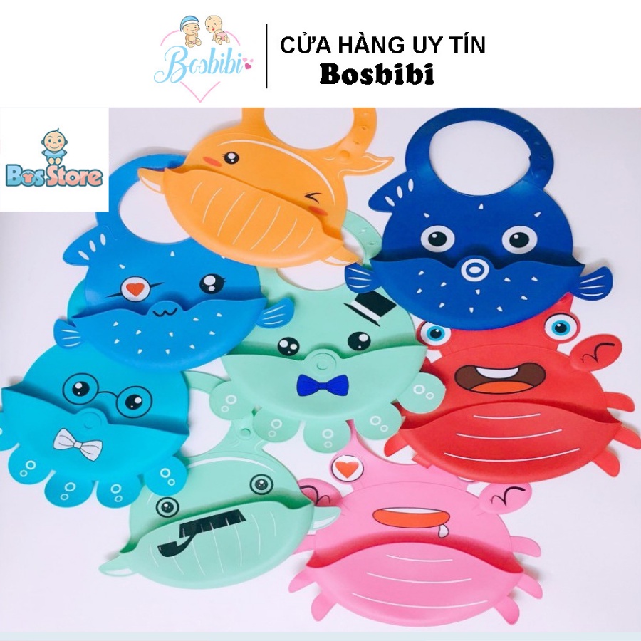 Yếm Silicon Cho Bé Tập Ăn BABY BIB - Hàng Cao Cấp