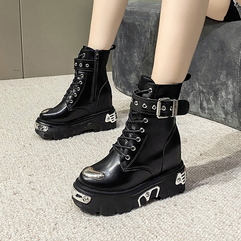 Giày Cổ cao phối hợp kim 10cm PB730-4104