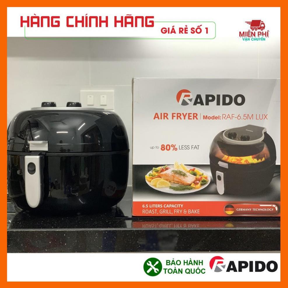 NỒI CHIÊN KHÔNG DẦU RAPIDO 4L, NỒI CHIÊN KHÔNG DẦU RAF4.0M2 TẶNG KÈM QUÀ TẶNG HẤP DẪN, BẢO HÀNH 1 NĂM TOÀN QUỐC.