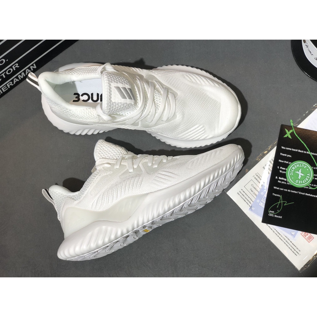 Giày Adidas Alphabounce Trắng Hàng Premium Full Box, Bill