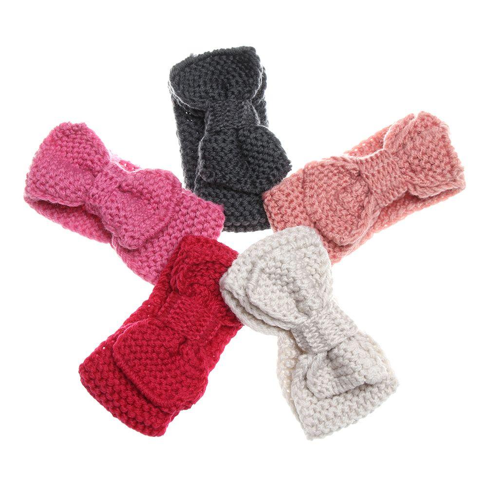 Băng Đô Dệt Kim Co Giãn Mềm Mại Màu Kẹo Ngọt Thời Trang Mùa Đông Cho Bé