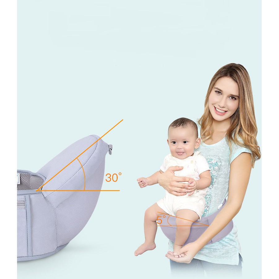 [Giảm Giá shock] Địu em bé 4 tư thế (có ghế chống gù)