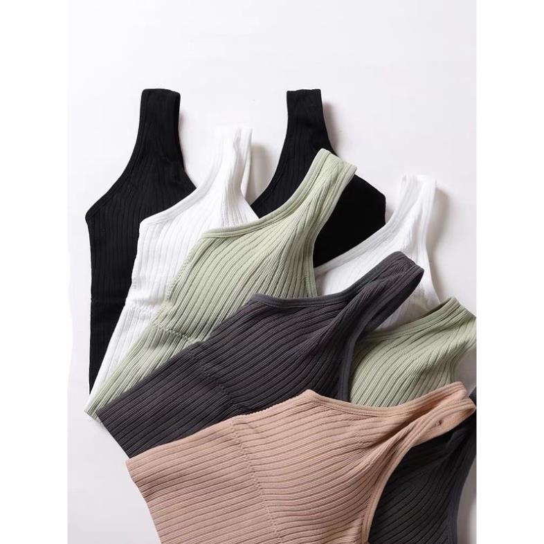 Áo Bra Tăm Dáng Lửng Có Mút Ngực Cao Cấp V90  - LADY