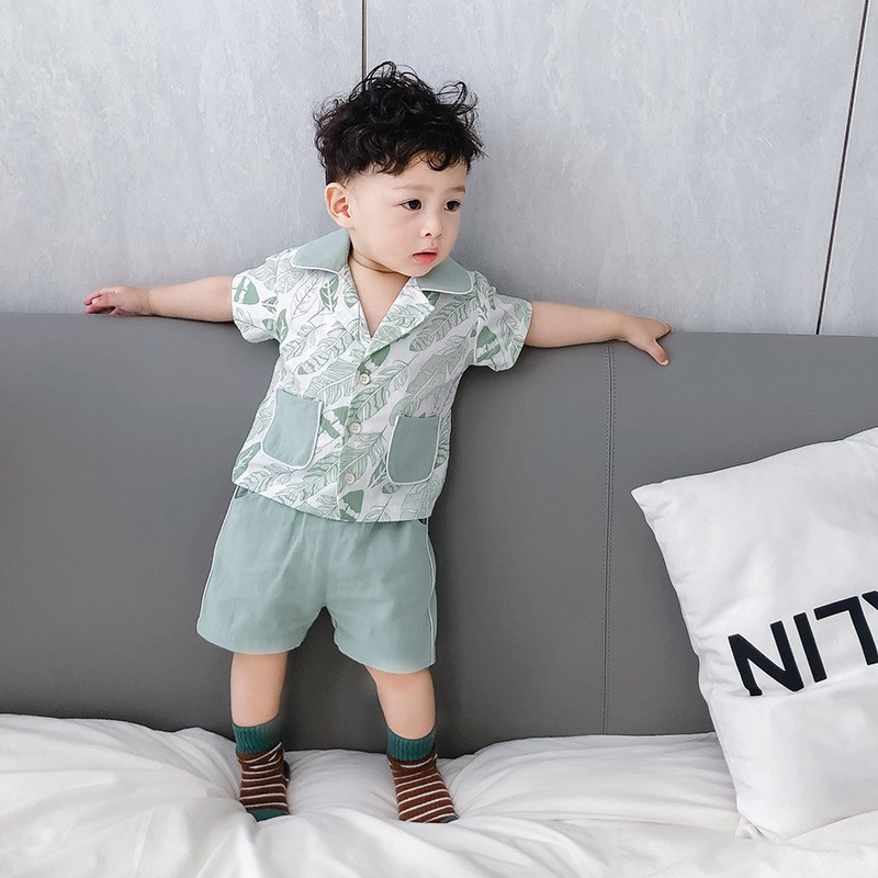 Bộ Pijama vải thô Hàn mềm mát, đồ bộ quần áo ngủ đáng yêu cho bé từ 8 đến 20kg - Riokids DN1