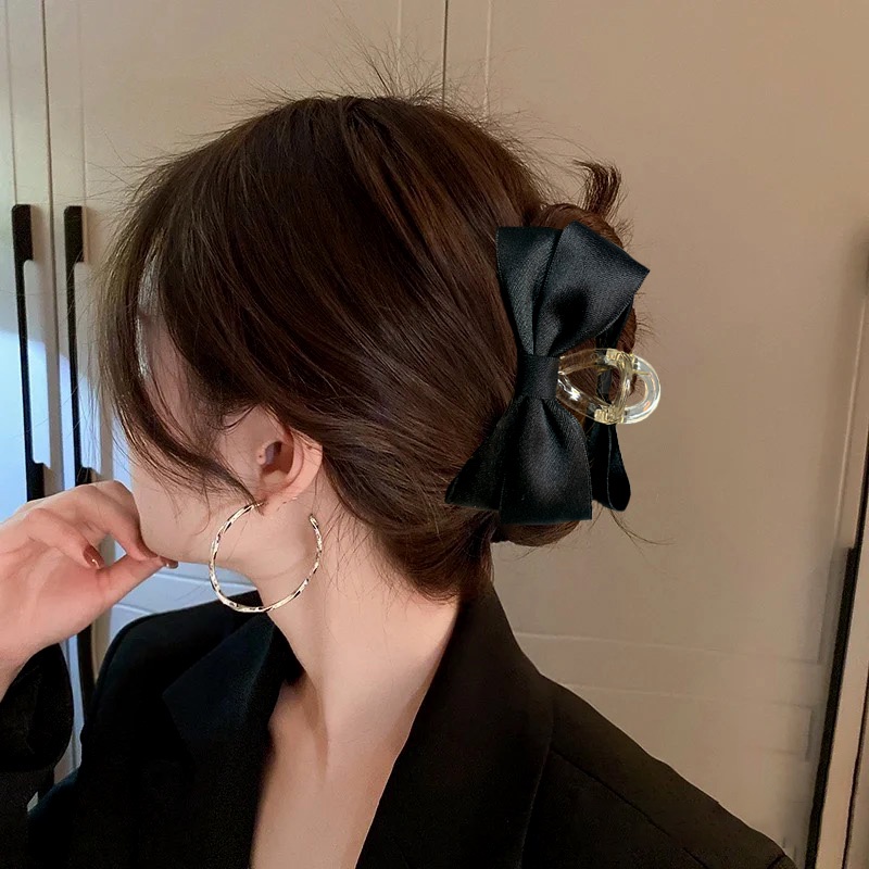 Kẹp Tóc Hình Nơ Xinh Xắn Phong Cách Hàn Quốc Cho Nữ
