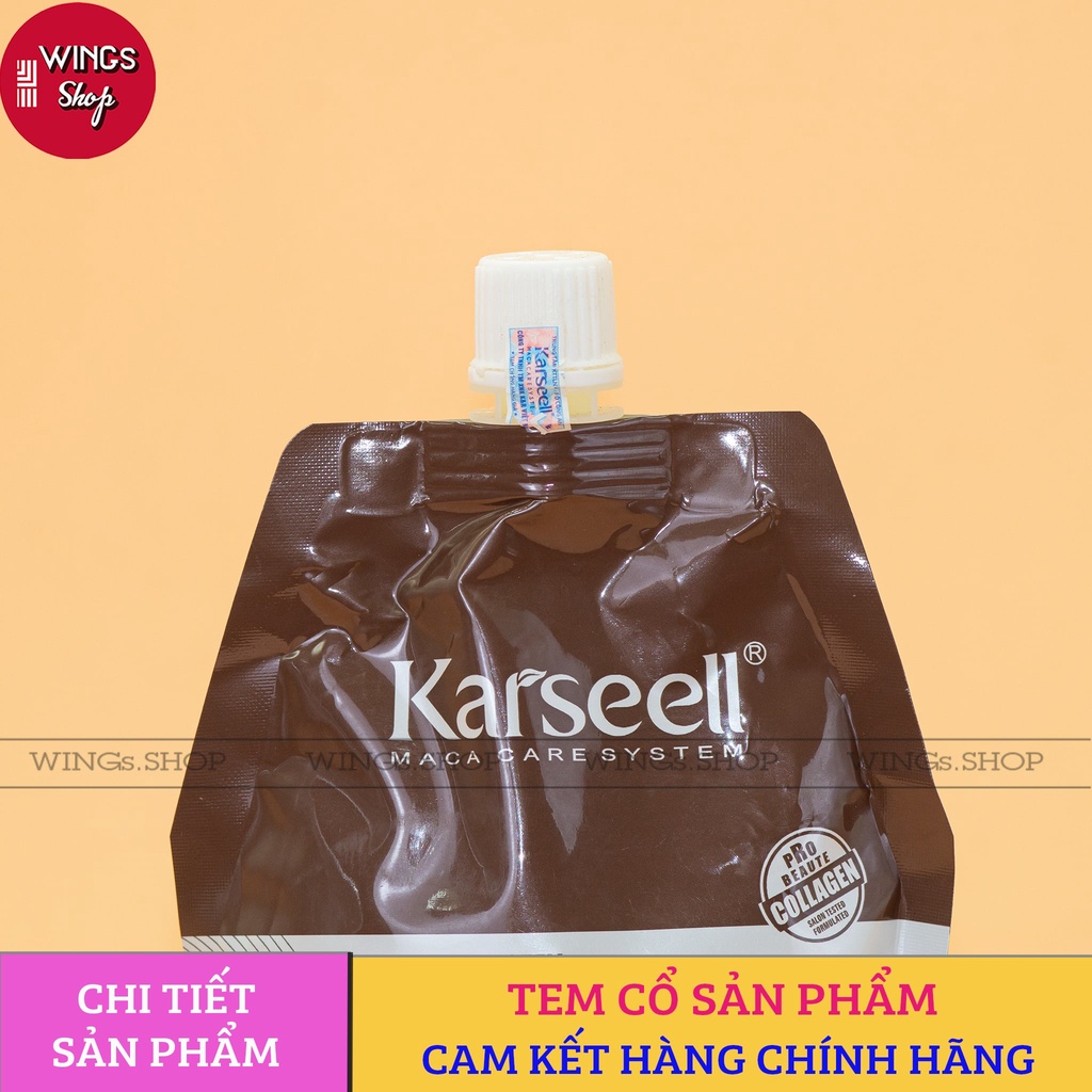 Kem Hấp Ủ Xả Phục Hồi Tóc Collagen Karseell Maca 500ML | Phục Hồi Tóc, Giúp Tóc Siêu Mềm Mượt