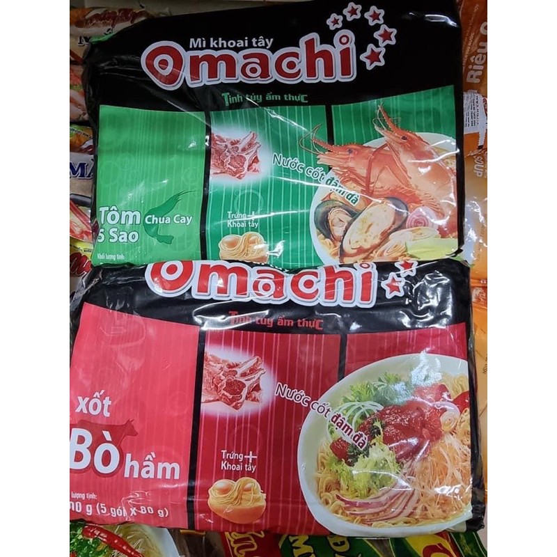  Mì Omachi Xốt Bò Hầm, Tôm Chua Cay, Sườn hầm ngũ quả | BigBuy360 - bigbuy360.vn