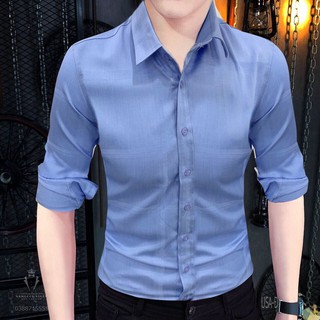 Áo Sơ Mi Nam Dài Tay - Áo Sơ Mi Nam Hàn Quốc - Áo Sơ Mi Nam In Họa Tiết Thời Trang Cao Cấp Sonafashion  - Asmnsn039