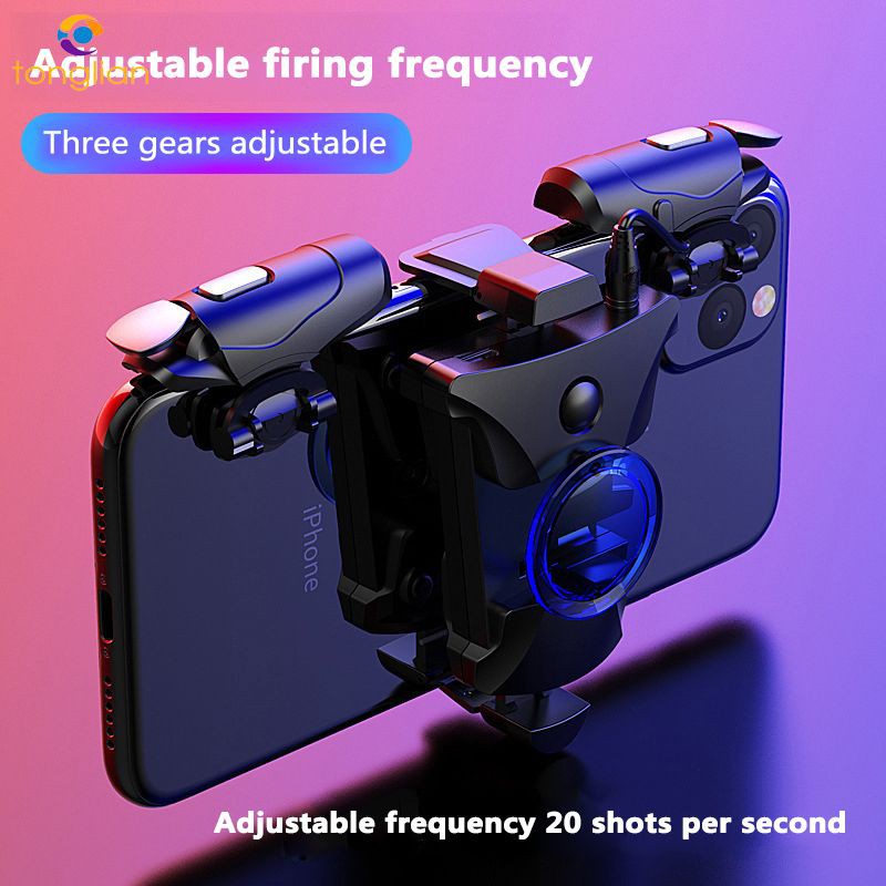 【Ready Stock】 Metal ABS For PUBG Game Controller mobile phone Gamepad Mobile Joystick Trigger Aim Shooting L1 R1Key Button For IPhone 【tonglian】