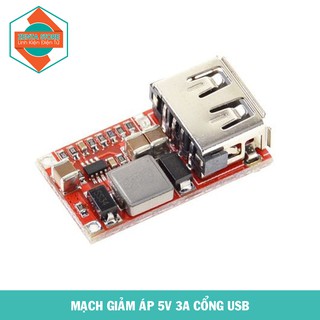 Mạch Giảm Áp DC 6V-24V ra 5V 3A Cổng USB