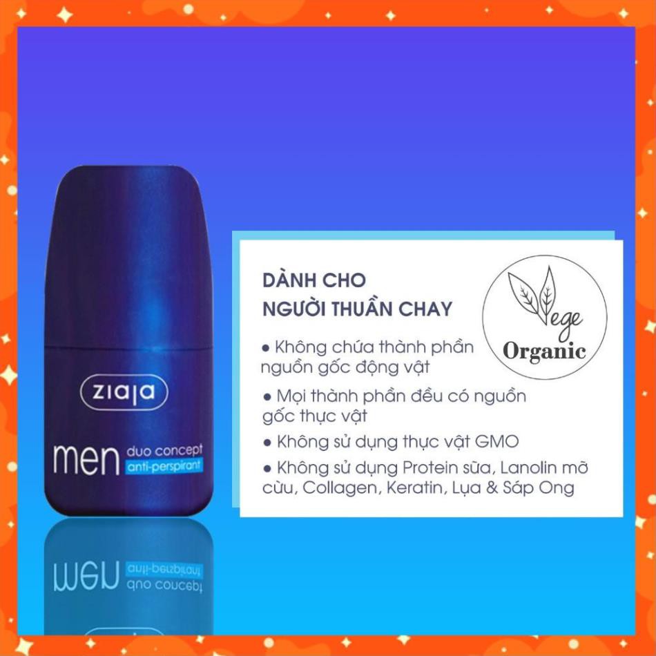 LĂN KHỬ MÙI DUO CONCEPT ZIAJA – ORGANIC DÀNH CHO NAM - 60ML | BigBuy360 - bigbuy360.vn