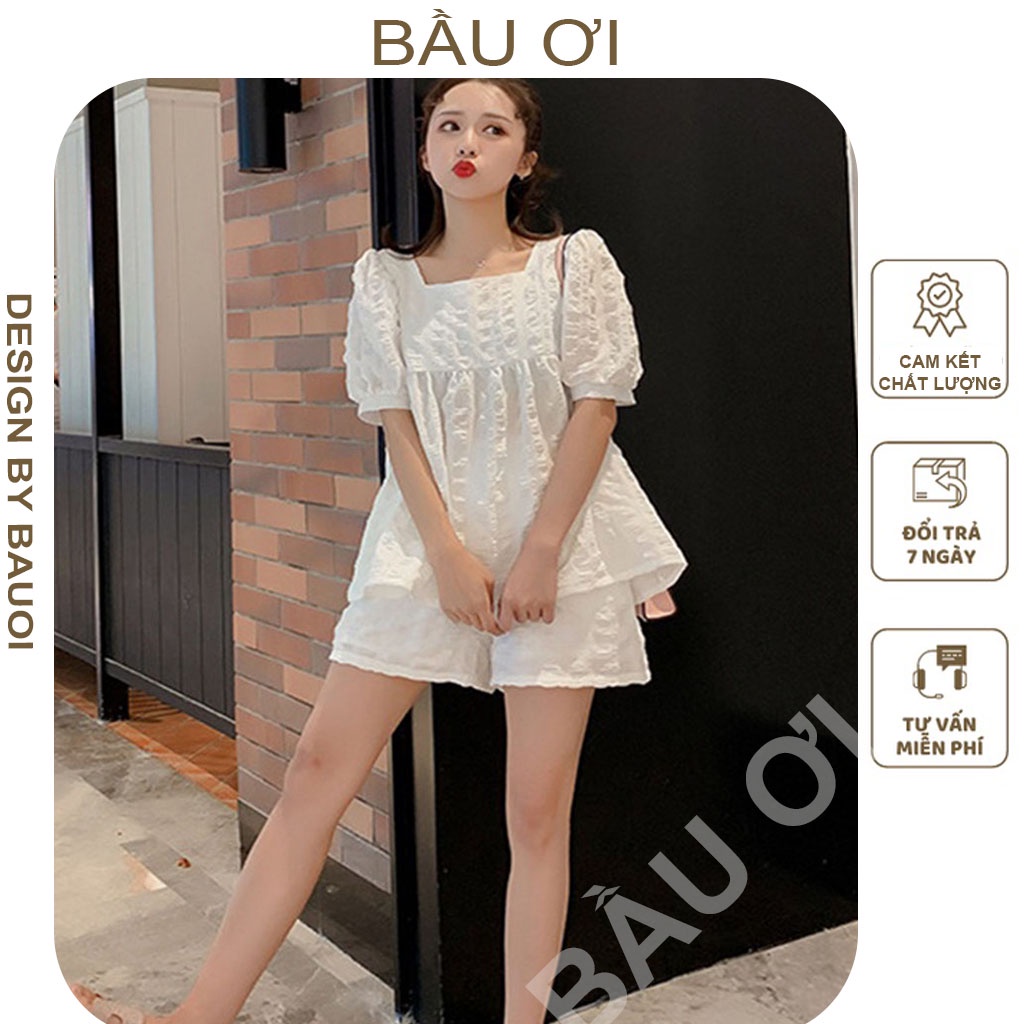 [FREE SHIP B02] BỘ CỘC BẦU CHẤT VOAN MÁT - BỘ ĐỒ BẦU MÙA HÈ CHO MẸ ĐI CHƠI ĐI DU LỊCH CÓ CHUN CHỈNH QUẦN FREE SZ 45-65K