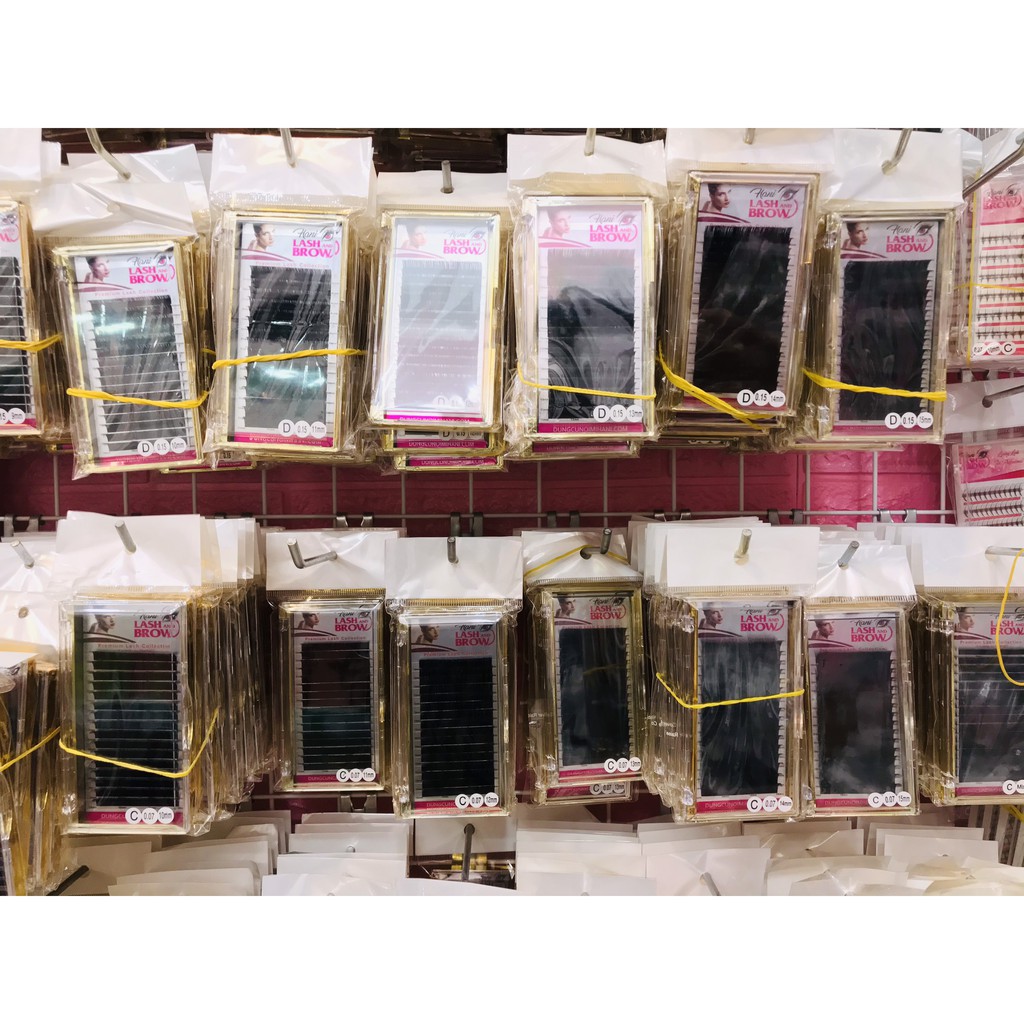 Mi fan 4D  - Chân keo nhỏ - dễ bắt keo - Mi fan sẵn Hani Lash