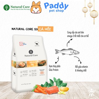 [1kg] Hạt Hữu Cơ Đa Đạm Natural Core ECO S3 Cá Hồi Cho Chó Mọi Lứa Tuổi