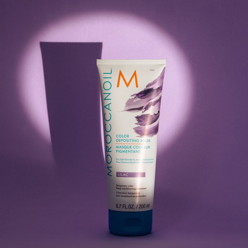 Màu tím khói - Lilac - Mặt nạ dưỡng bổ sung hạt màu Moroccanoil Color Depositing Mask 200ml