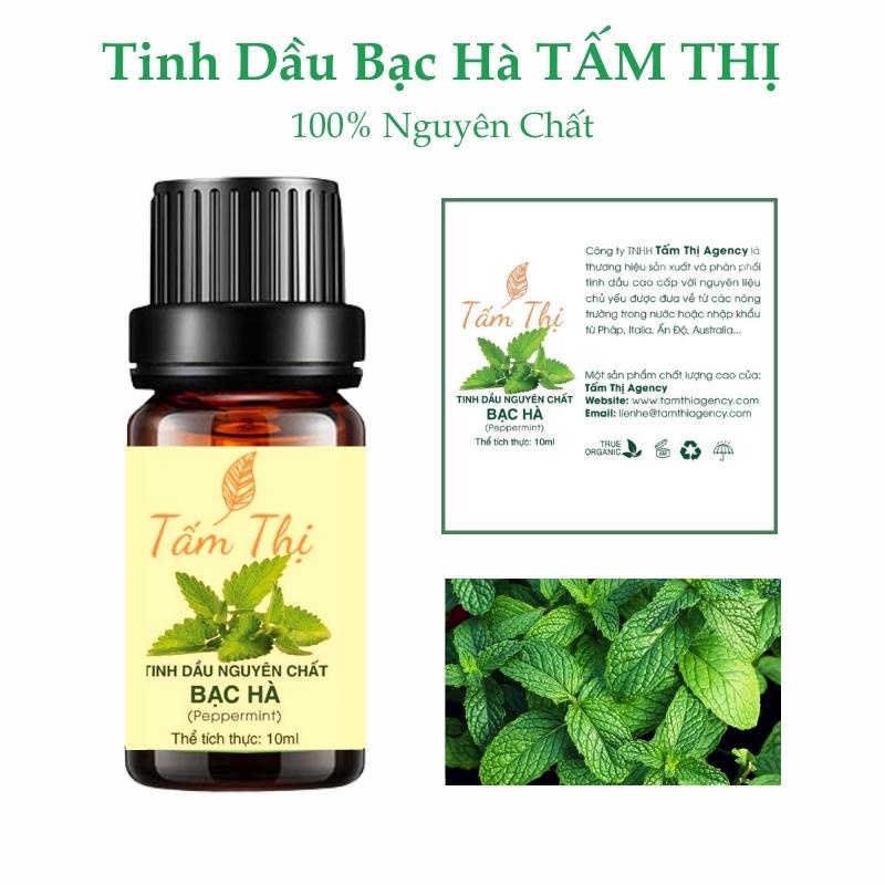 Tinh Dầu Bạc Hà Tấm Thị Tinh Dầu Thiên Nhiên Nguyên Chất 100% Lọ 10ml Tinh Dầu Bạc Hà Thơm Phòng Giúp Đuổi Muỗi Khử Mùi