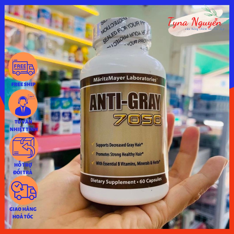 Viên Uống Giảm Tóc Bạc Super Anti Gray Hair 7050