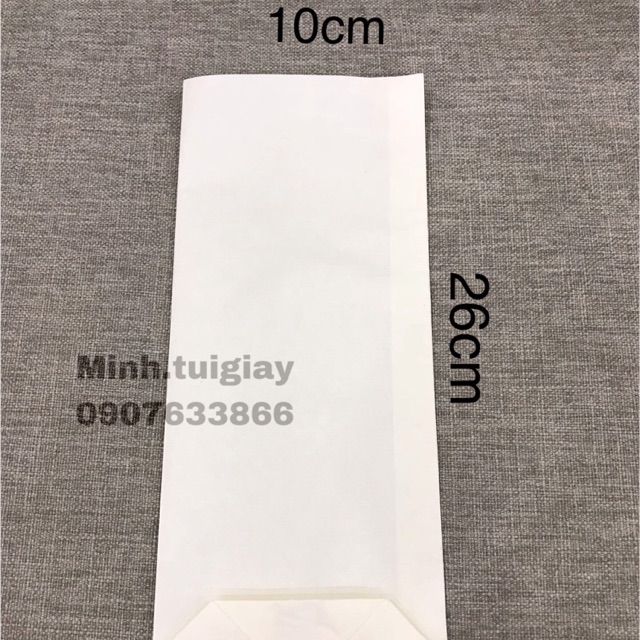 100c túi bánh mì que ngang 10cm