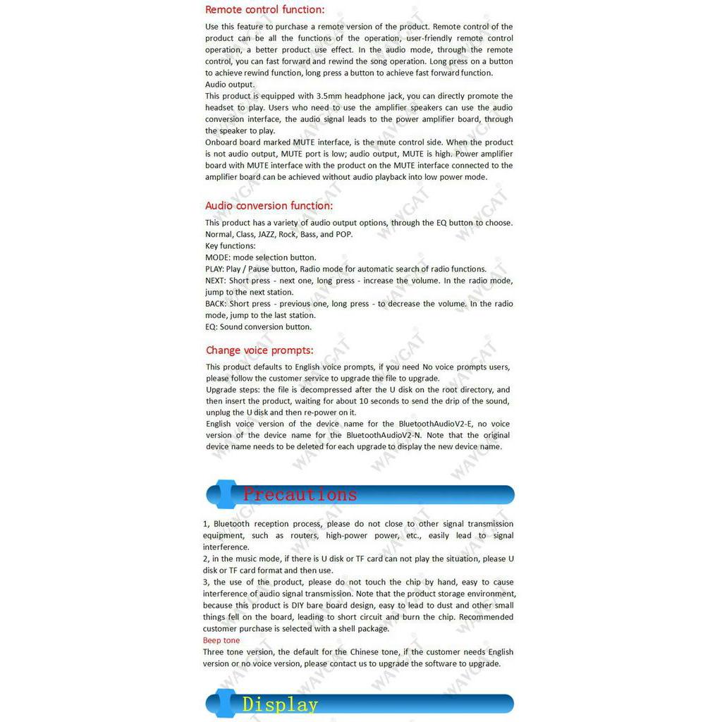 Bảng mạch nhận tín hiệu âm thanh bluetooth hỗ trợ usb thẻ TF chuyên dụng tiện lợi