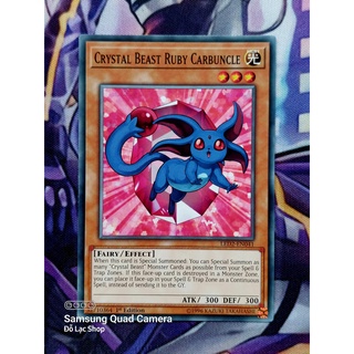 [ Đỗ Lạc Shop ] Thẻ Bài Mint90 Yugioh Monster Crystal Beast Ruby Carbuncle - Common